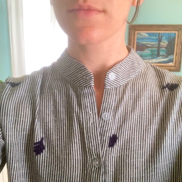 Embroidered cotton blouse - Picture 6 of 7